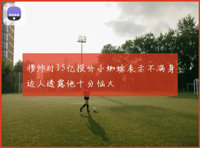 穆帅对15亿报价小蜘蛛表示不满身边人透露他十分恼火